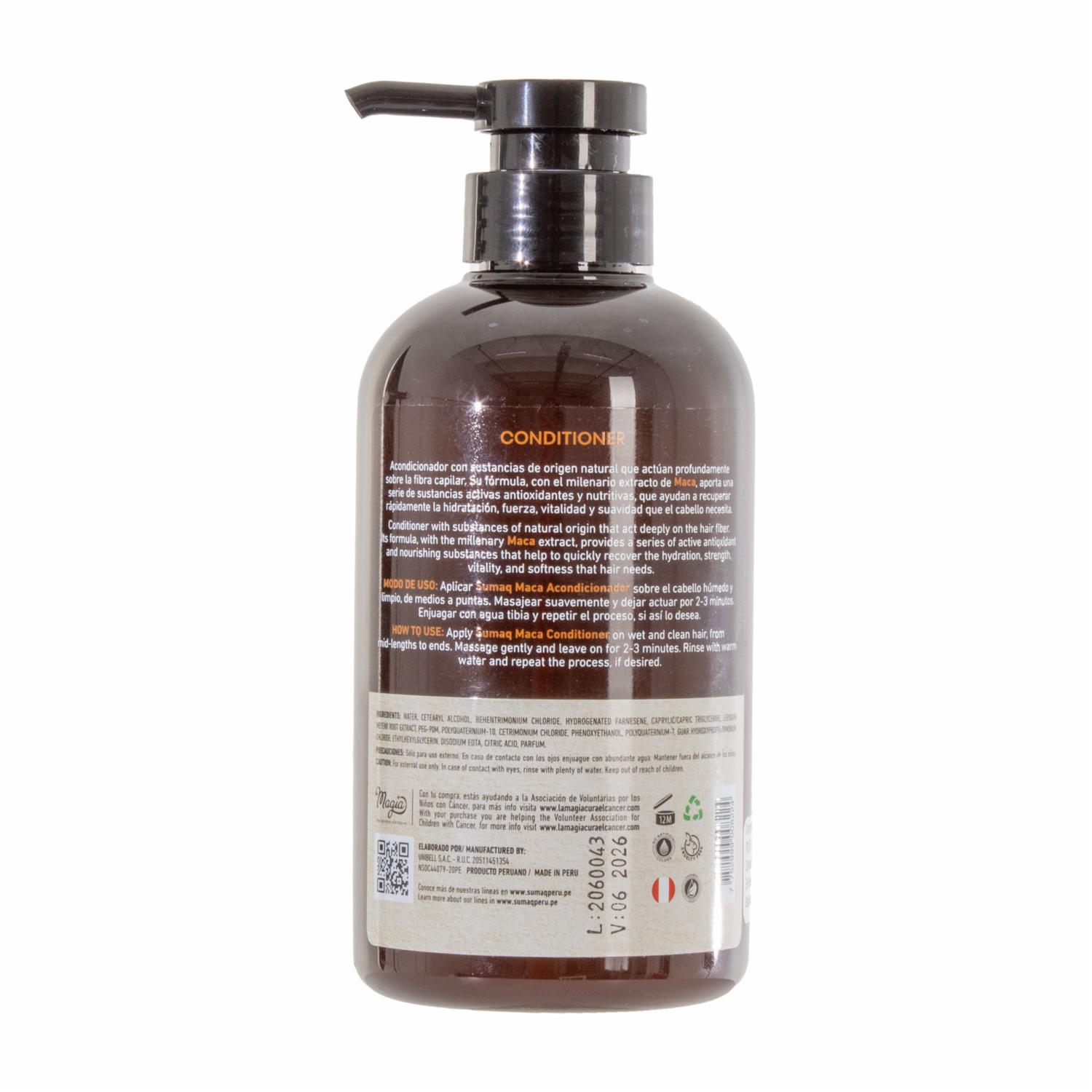 Acondicionador De Cabello De Maca SUMAQ 500 Ml