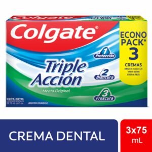 Crema Dental Triple Acción COLGATE 3X75 Ml
