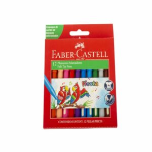 Marcador De Colores Fiesta Cartón FABER CASTELL X 12 Uds