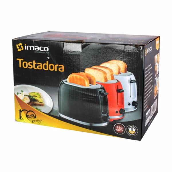 Tostadora Negro IMACO 2 Rebanadas - Imagen 4