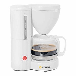 Cafetera Eléctrica Con Filtro Y Jarra De Vidrio ICM608 IMACO 6 Tazas