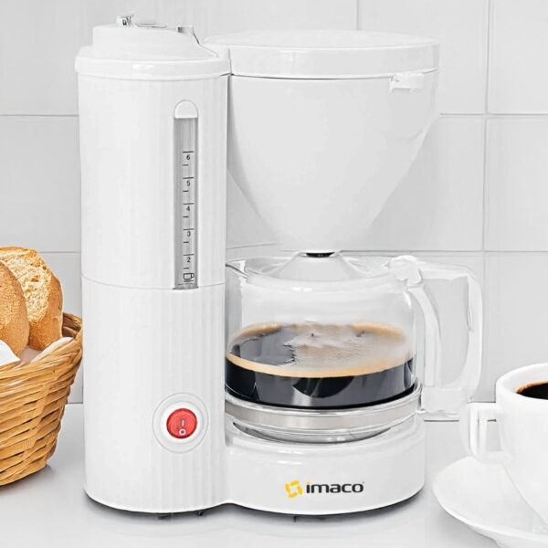 Cafetera Eléctrica Con Filtro Y Jarra De Vidrio ICM608 IMACO 6 Tazas - Imagen 3