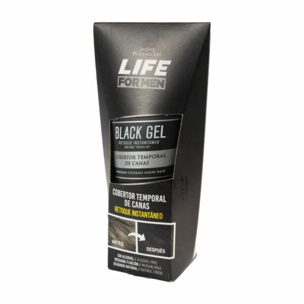 Corrector Temporal De Canas Gel Negro PLACENTA LIFE 80 Ml - Imagen 3