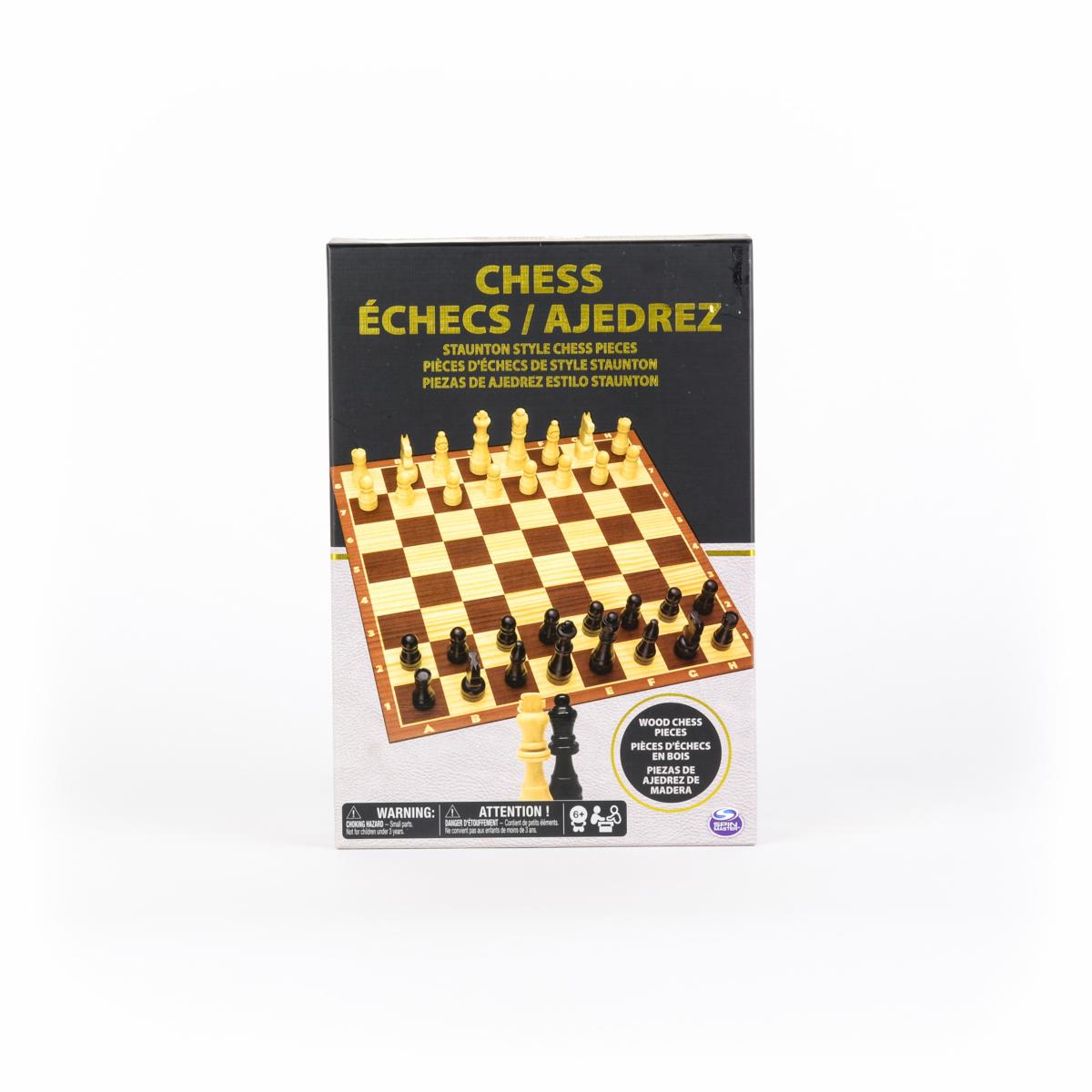 Juego De Mesa Ajedrez SPIN MASTER Black And Gold