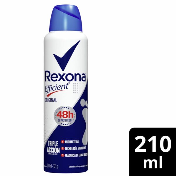 Desodorante En Aerosol Para Pies Original REXONA 210 Ml - Imagen 3