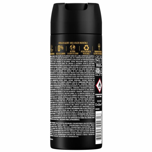 Desodorante En Aerosol Para Hombre Dark Temptation AXE 150 Ml - Imagen 2