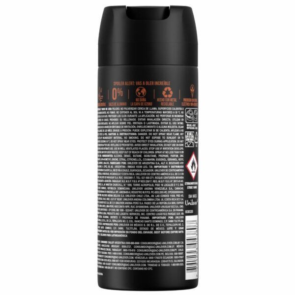 Desodorante En Aerosol Musk AXE 150 Ml - Imagen 2