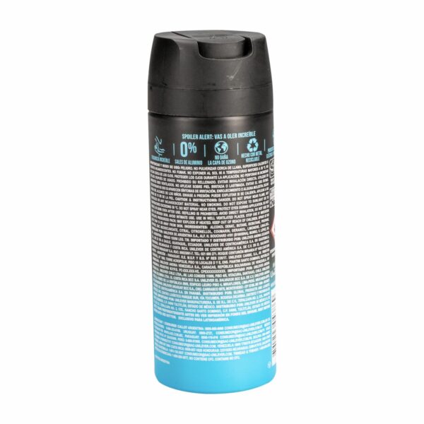 Desodorante En Aerosol Body Spray Ice Chill AXE 150 Ml - Imagen 2