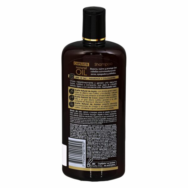 Shampoo Natural Oil CAPILATIS 420 Ml - Imagen 2