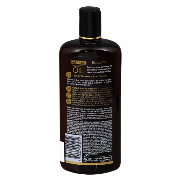 Bálsamo Capilar Con Aceite De Argán CAPILATIS 420 Ml - Imagen 2