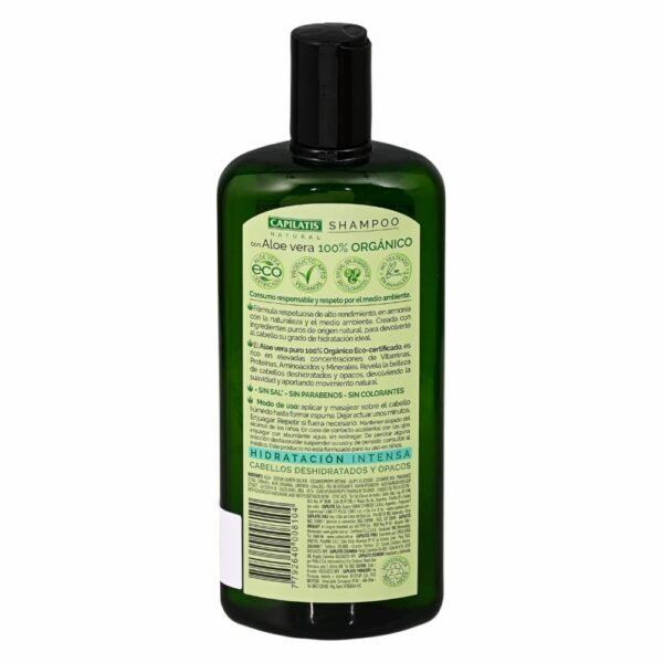 Shampoo Aloe Vera Orgánico CAPILATIS 420 Ml - Imagen 2