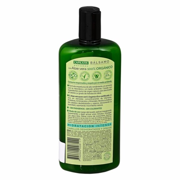 Bálsamo Capilar Con Aloe Vera Orgánico CAPILATIS 420 Ml - Imagen 2