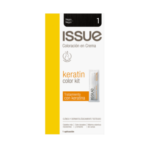 Tinte De Cabello Keratin Color N° 1 Negro ISSUE 1 Kit