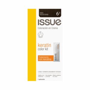 Tinte De Cabello Keratin Color N° 6.1 Rubio Oscuro Ceniza ISSUE 1 Kit