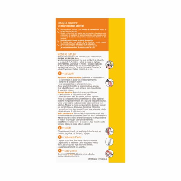 Tinte De Cabello Keratin Color N° 7.1 Rubio Ceniza ISSUE 1 Kit - Imagen 2