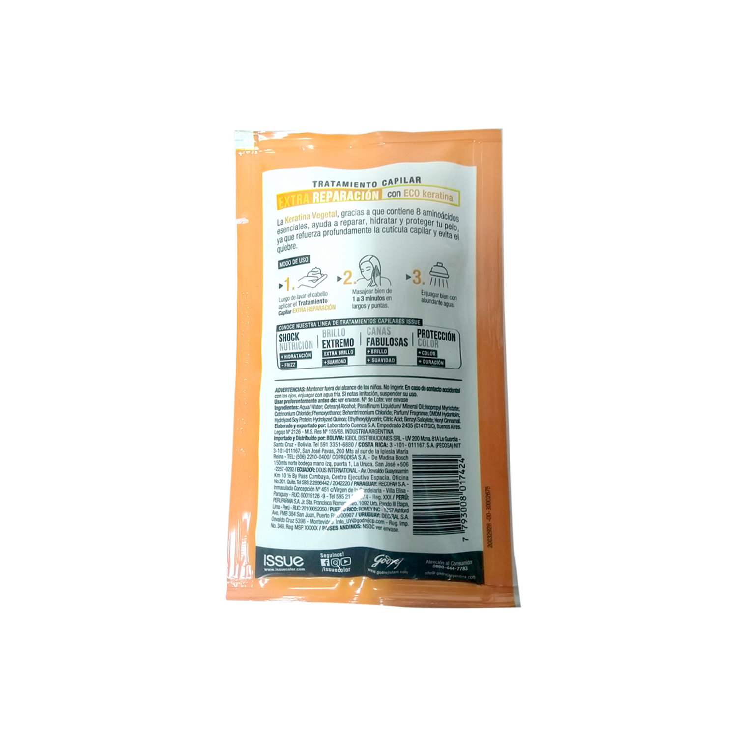 Tratamiento Capilar Extra Reparación ISSUE 50 G