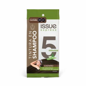 Tintura De Cabello En Shampoo Express 5 Minutos Sin Amoníaco Tono Castaño ISSUE 25 Ml