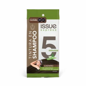 Tintura De Cabello En Shampoo Express 5 Minutos Sin Amoníaco Tono Castaño ISSUE 25 Ml