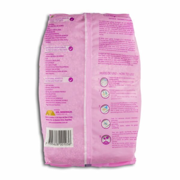 Piedra Sanitaria Para Gato Fragancia Lavanda ECOLIGHT Unidad - Imagen 2