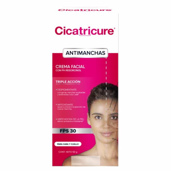 Crema Facial De Día Antimanchas Triple Acción CICATRICURE 50 G