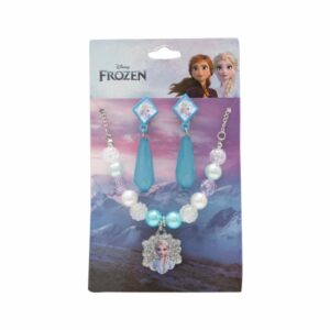 Vinchas Diseño Collar Y Aretes Azul FROZEN Unidad