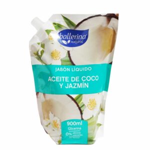 Jabón Líquido De Aceite Coco Y Jazmin BALLERINA 900 Ml
