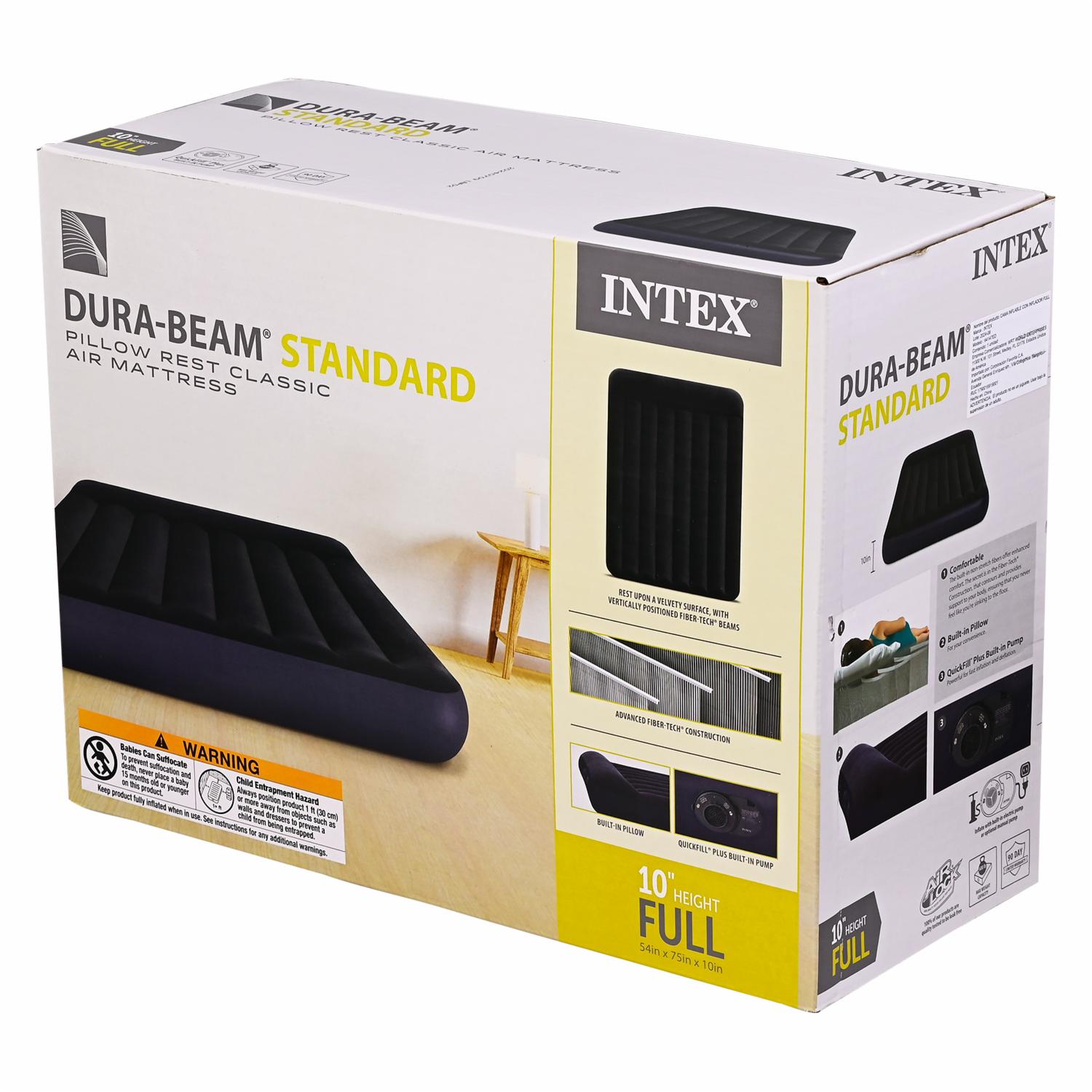 Cama Inflable Con Inflador Full INTEX 64147ED