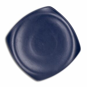 Plato Base Mate Semicuadrado Color Azul CERAMICA ANDINA 24 Cm
