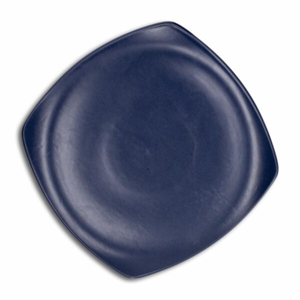 Plato Base Mate Semicuadrado Color Azul CERAMICA ANDINA 24 Cm