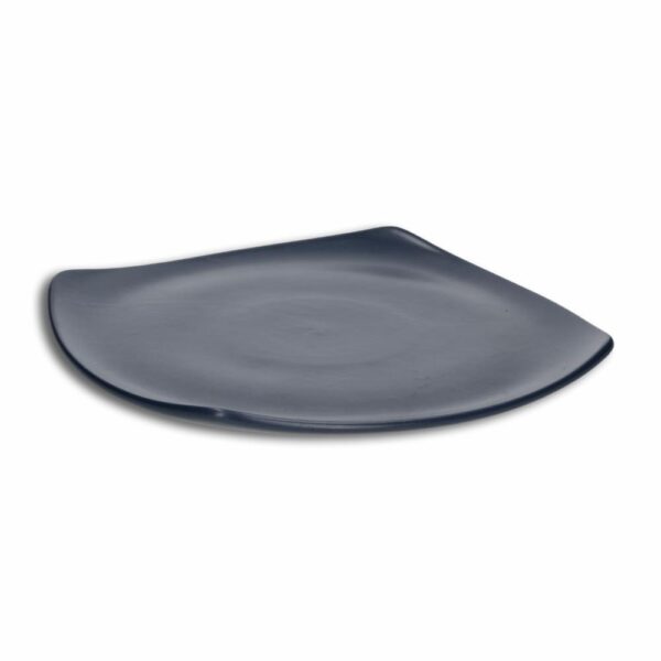 Plato Base Mate Semicuadrado Color Azul CERAMICA ANDINA 24 Cm - Imagen 2