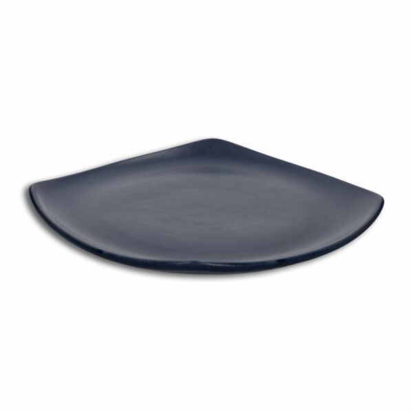 Plato Postre Mate Semicuadrado Color Azul CERAMICA ANDINA 21 Cm - Imagen 2