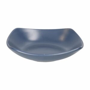 Plato Hondo Mate Semicuadrado Color Azul CERAMICA ANDINA 21 Cm