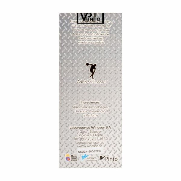 Fragancia Para Caballero Platinum MEN S CLASSIC Colonia 100 Ml - Imagen 2