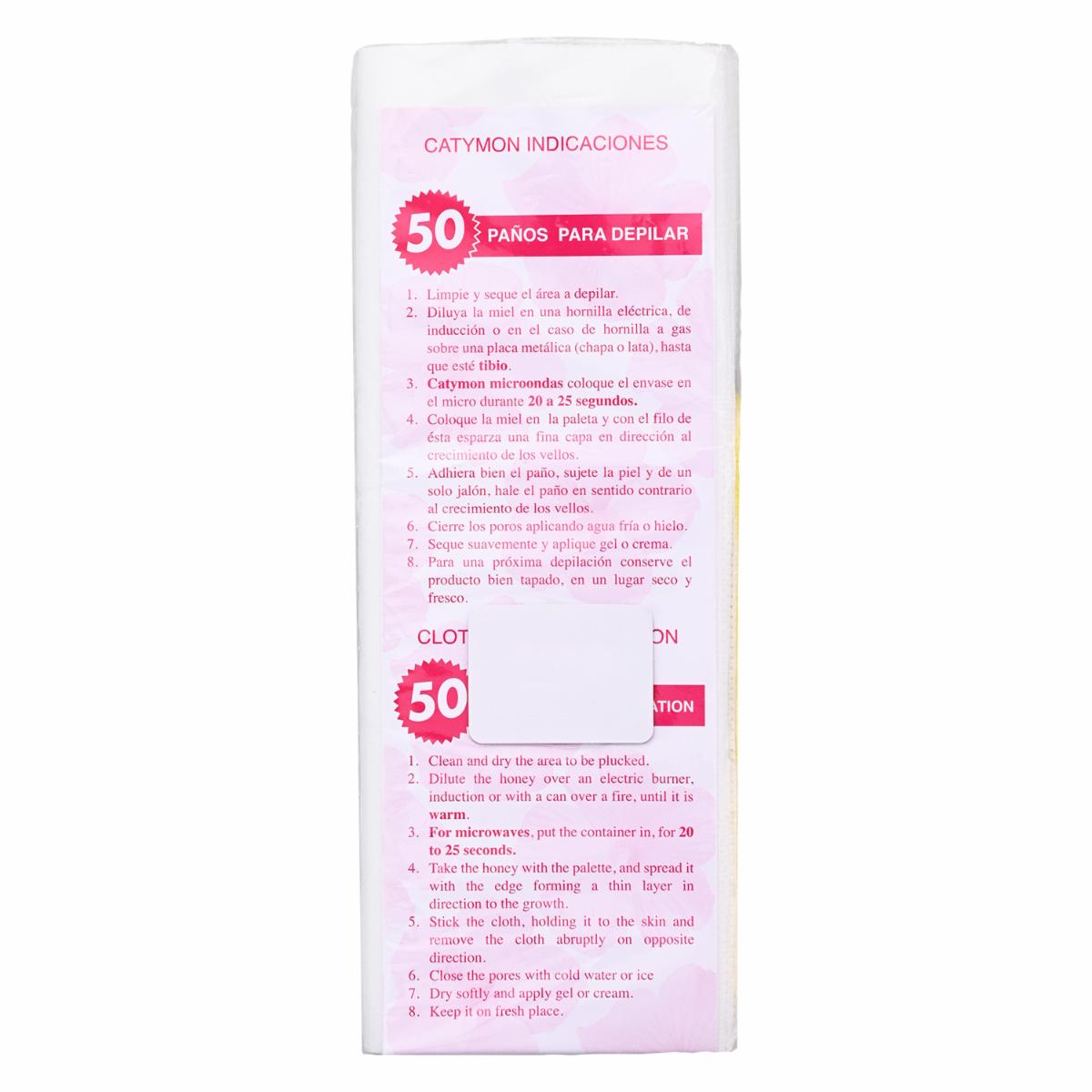 Paños Depiladores Para Cera CATYMON 50 u