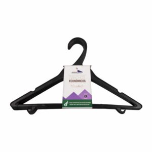 Armador Para Ropa Plástico Económico Color Negro HANGERS S.A. 1 X 5 Uds