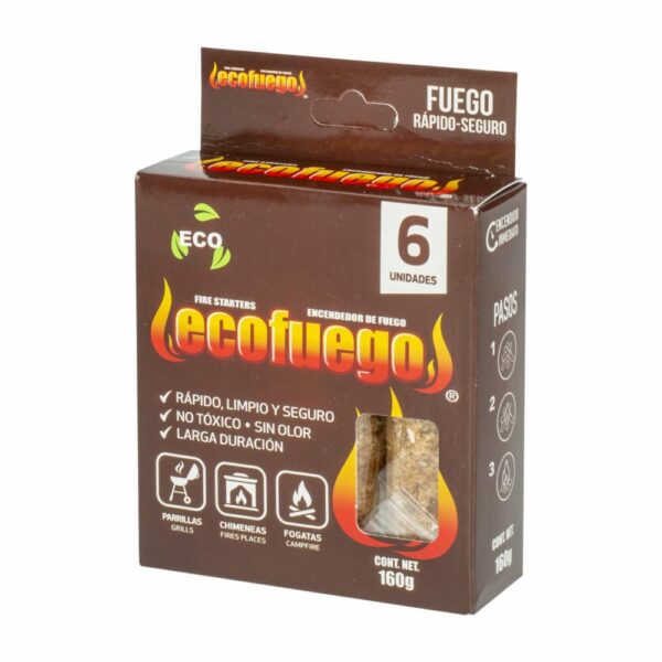 Encendedor De Fuego X6 ECOFUEGOS Paquete - Imagen 2