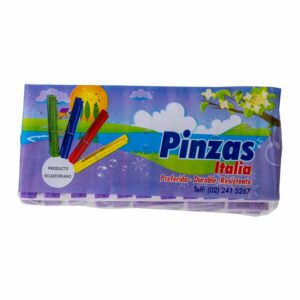 Pinzas Plásticas Para Ropa Italia ALNUSAN x 24 Uds