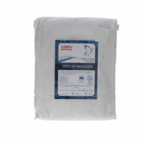 Protector De Colchón Impermeable Blanco VLINDER 2 Plazas Y Media