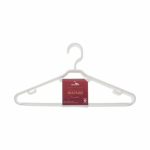 Armador Para Ropa Plástico Color Blanco HANGERS S.A. X 5 Uds