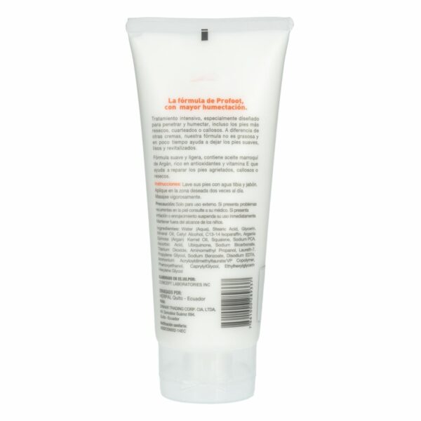 Crema Para Pies Resecos Y Agrietados Con Aceite De Argan Rescate De Talón PROFOOT 200 G - Imagen 2