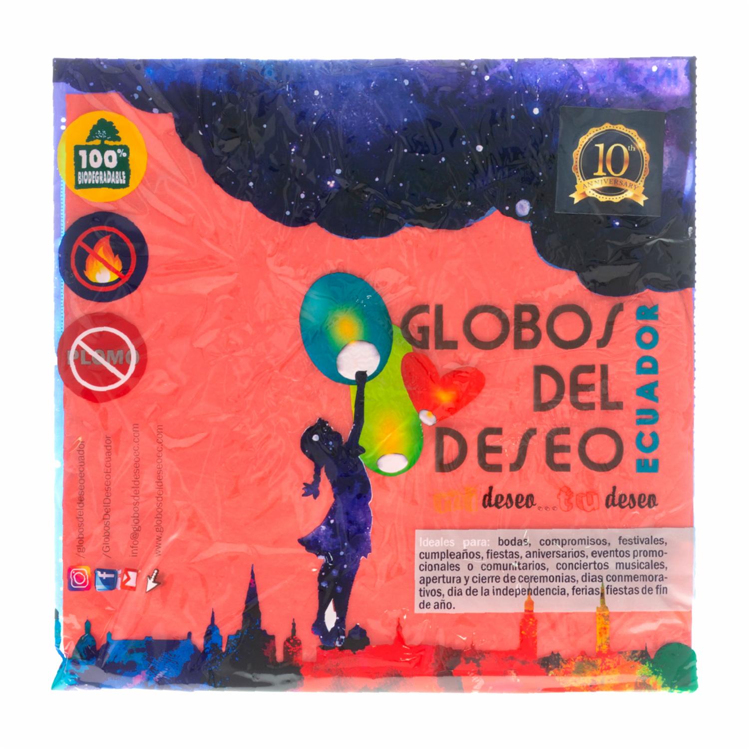 Globo Del Deseo Surtido GDD 100% Biodegradable - Imagen 3