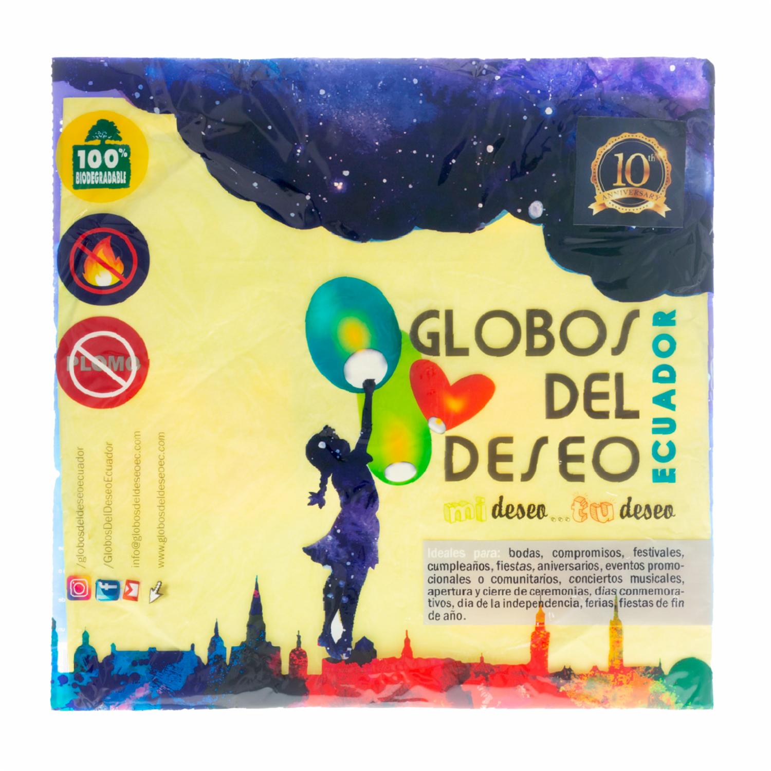 Globo Del Deseo Surtido GDD 100% Biodegradable - Imagen 4