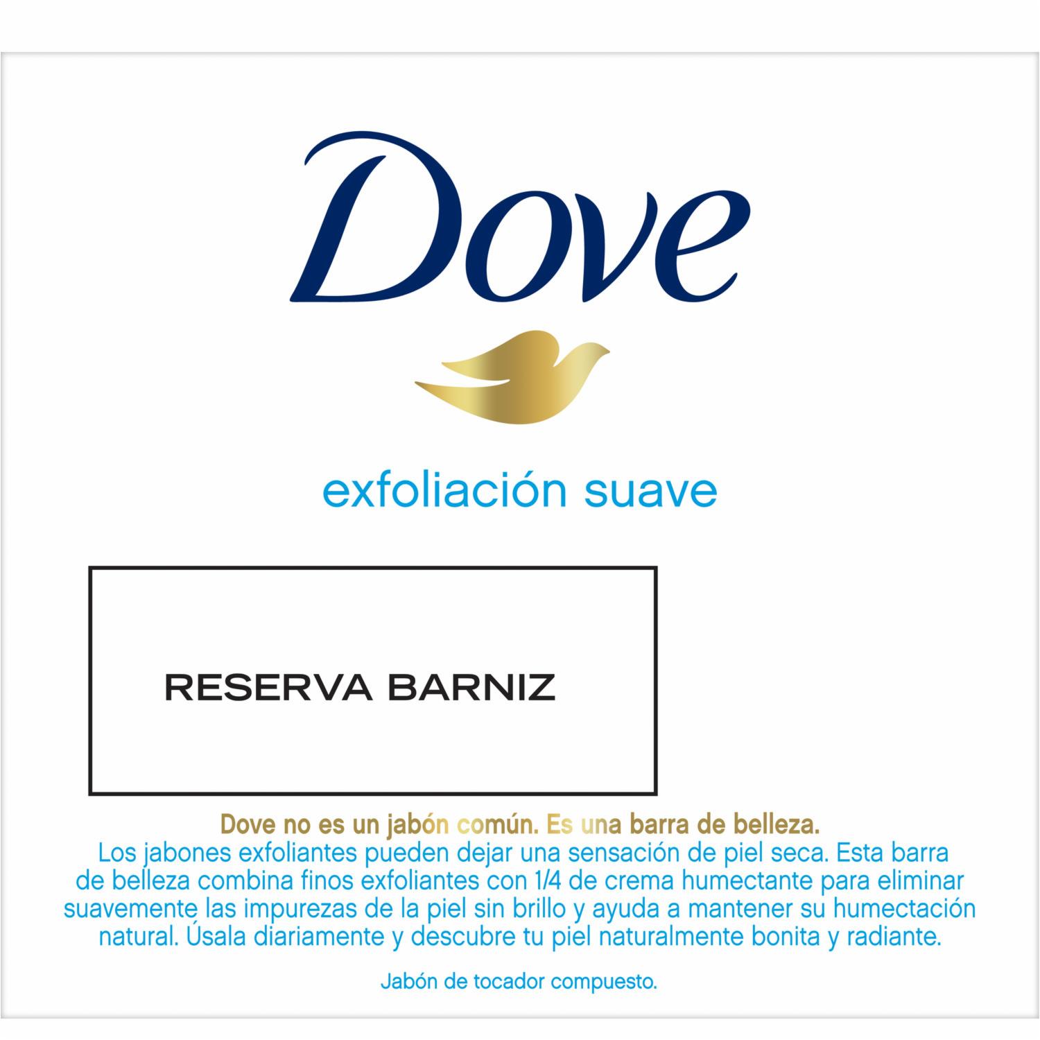Jabón En Barra Exfoliación Suave DOVE 3 X 90 G - Imagen 3