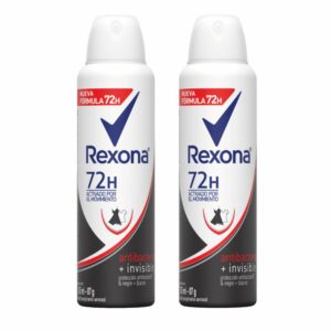Desodorante En Aerosol Para Dama Invisible Antibacterial REXONA 2 X 150 Ml