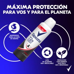 Desodorante En Aerosol Para Dama Invisible Antibacterial REXONA 2 X 150 Ml