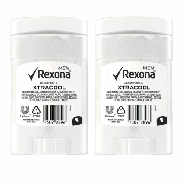 Desodorante En Gel Para Hombre Xtracool REXONA 2 X 80 G - Imagen 2