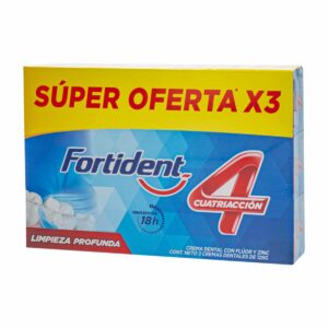 Crema Dental Limpieza Profunda FORTIDENT 3 X 128 G