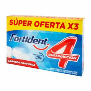 Crema Dental Limpieza Profunda FORTIDENT 3 X 85 G