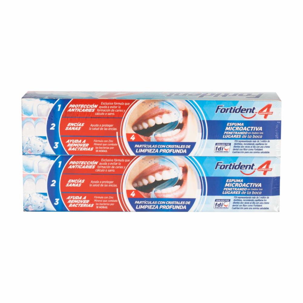 Crema Dental Limpieza Profunda FORTIDENT 2 X 85 G - Imagen 2