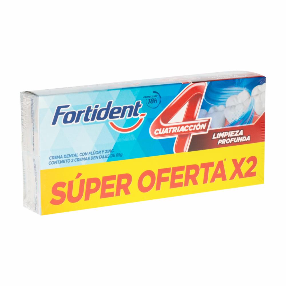 Crema Dental Limpieza Profunda FORTIDENT 2 X 85 G - Imagen 3